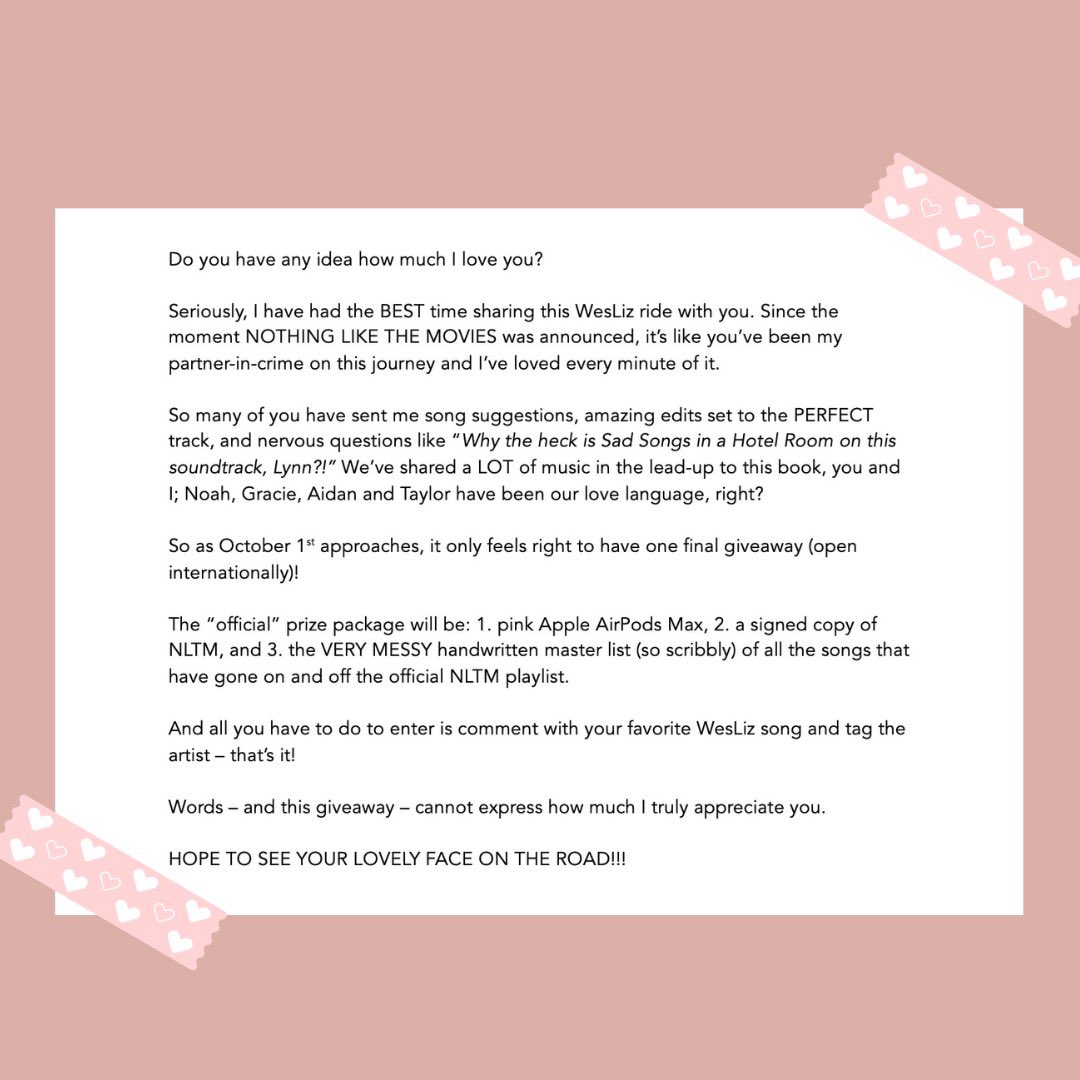 Lynn Painter (Taylor's version) tweet media