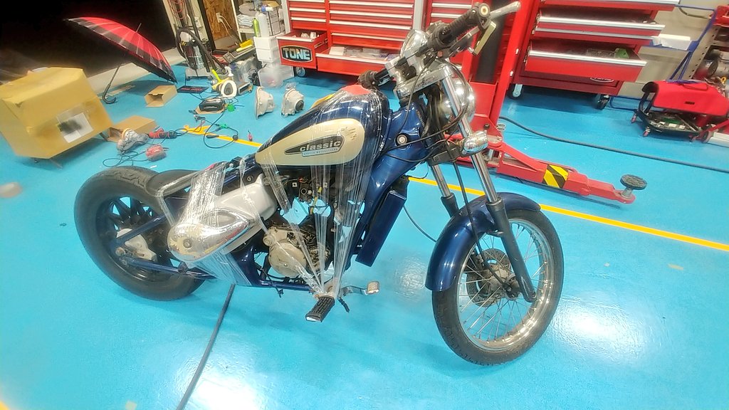 1枚目 我が家に来た時のアプリリアクラシック50 (不動車) 2枚目 新品