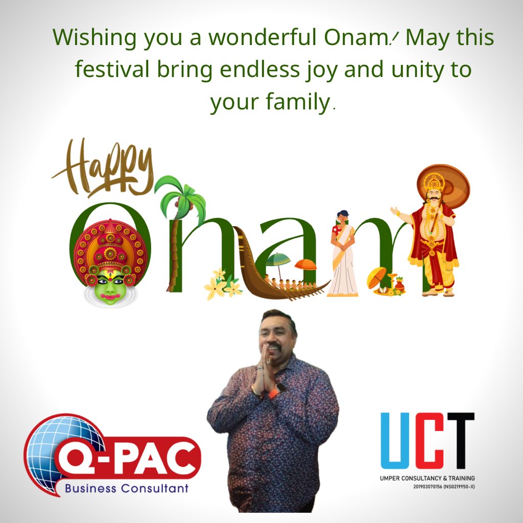 CMVicks's tweet photo. Wishing all my Malayali family and friends a very blessed onam ashamsakal #cmvignaesvaran #cmvicks #onam2024 #OnamCelebration https://t.co/abvL3U5oFF