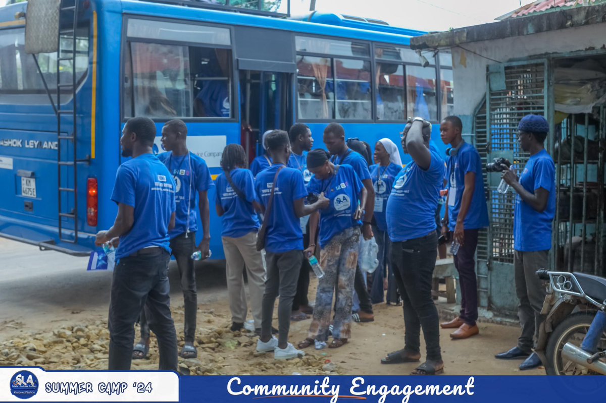 sleadershipacc's tweet photo. Day 2 of The SLA’24 Summer Camp, saw participants engage with the community of Kartong for peace building and fostering unity within the community. 

#SLA24
#SummerCamp https://t.co/nW41EI1FcW