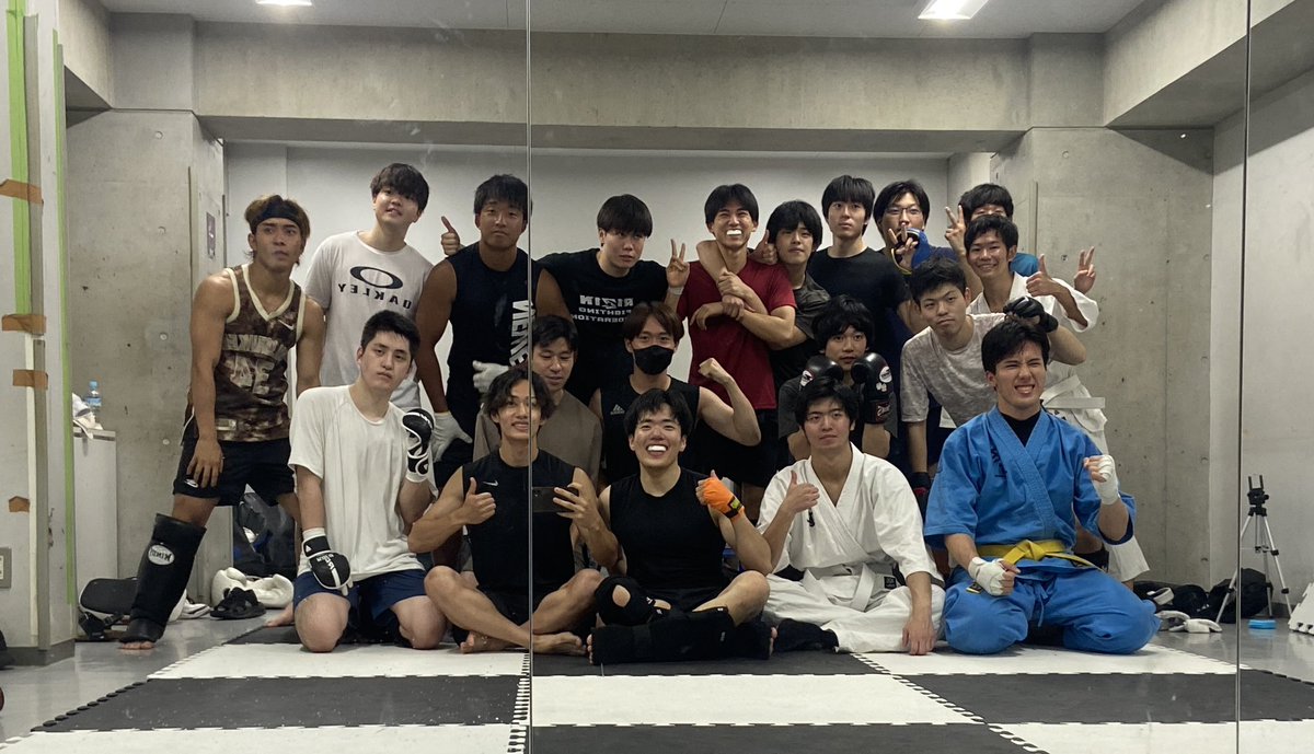 昨日は早稲田大学にお邪魔して、大道塾さん（<a href="/wasedaido/">大道塾早稲田準支部@格闘技</a> )と合同練習を行いました！
打撃フォームや練習の進め方など学びになることがたくさんありました🥊🔥
またぜひご一緒できればと思います！