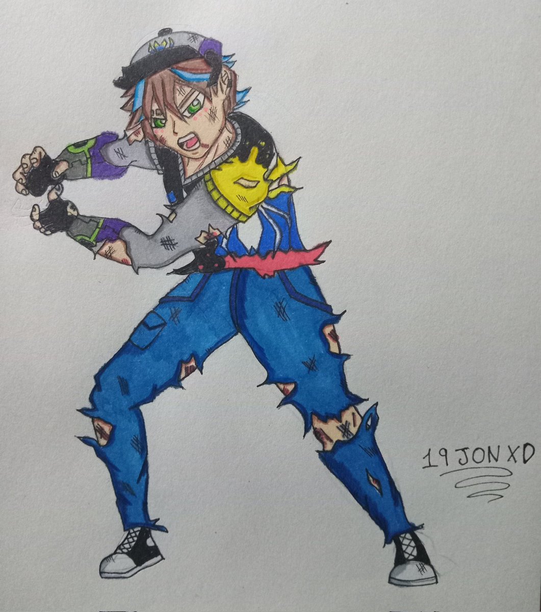 20jonX81285's tweet photo. Mientras estaba aquí me entró unas ganas de dibujar así que aquí un dibujo para @Venecokukis espero y te guste use de referencia el dibujo de @rexXi00612exp https://t.co/LojWCRbSMs