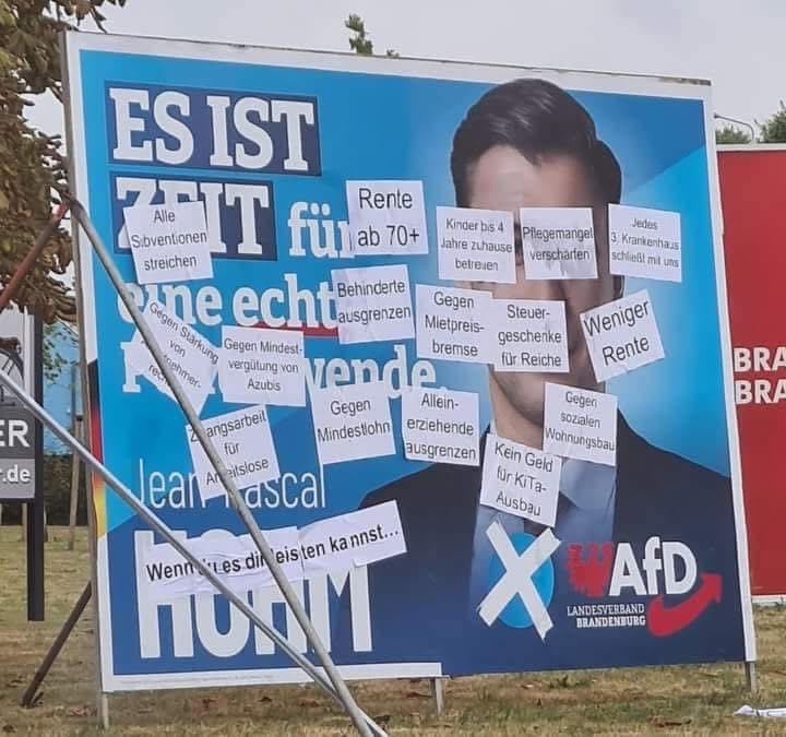 Moin, liebe Tweeties! ☕️😊  - AfD Wahlplakat mit Faktencheck, so muss das!