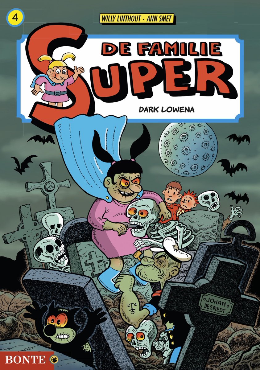 stripland_BENL's tweet photo. Wie goed opgelet heeft bij de #Portfolio van #WillyLinthout, kon het coverontwerp voor de HC van Dark Lowena reeds spotten, deel 4 van De Familie #Super. Bij deze alvast de afwijkende cover voor de SC die we in november bij #Bonte mogen verwachten. #Popeye #FelixTheCat #Urbanus https://t.co/r3oiT3dKPa