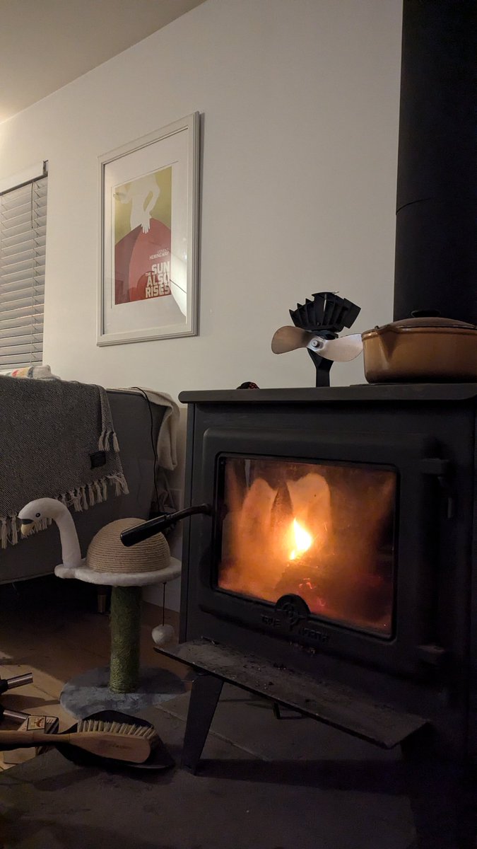 First fire of the season. Stay tuned.