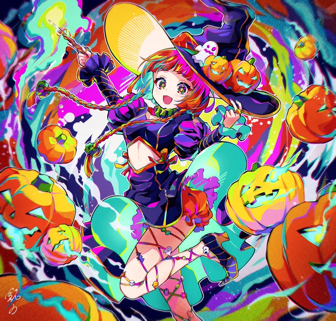 #皆さんラフと塗った後を見せてください もう一年経ったんか…。 