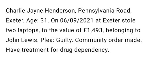 beerboxexeter's tweet photo. |SHOPLIFTER| 
Charlie Henderson again🤔. Read below, still in the streets to do it again and again and again.... #exeter @DC_Police https://t.co/mfTJxcihUF