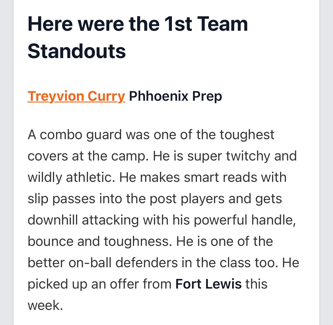 Thank you for the recognition <a href="/PrepHoopsAZ/">Prep Hoops Arizona</a> <a href="/TreyvionCurry/">Treyvion_Curry</a>