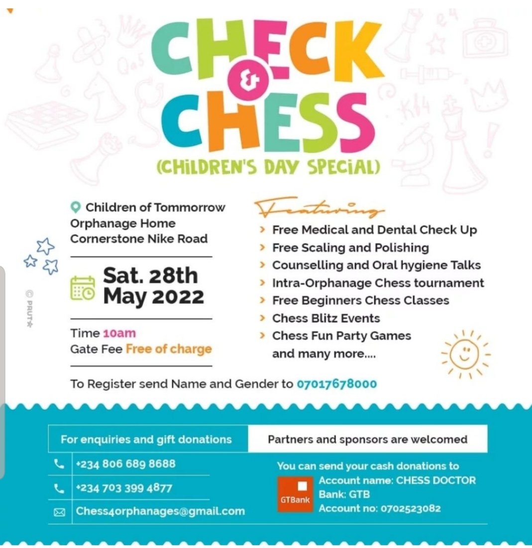 TChessdoctor's tweet image. A thread.
Adaeze&apos;s story. (PT 1)
I remember 2021 when I started the @Chess4orphanage initiative, the whole idea was to make the children in orphanage homes established and comfortable using the game of Chess. In the midst of alot of challenges like Finances and Volunteers.