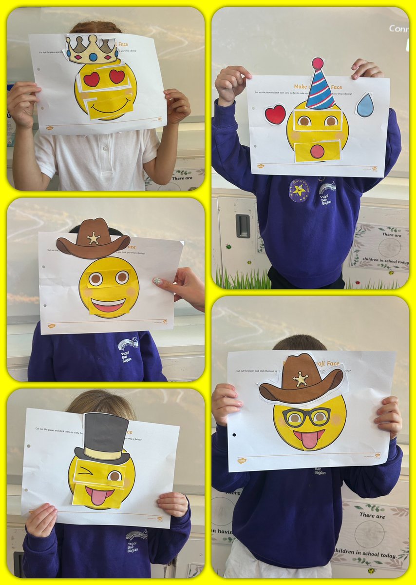 Can you guess our emotions from our cut and stick emoji’s? 😜😎😁😲