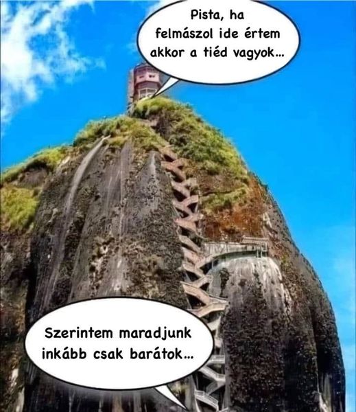 Pista, if you climb up for me, I'll be yours!--You know what? Let's stay good friends!