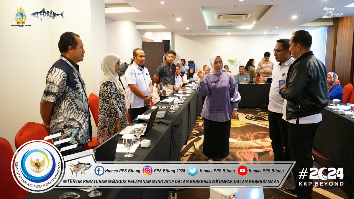 Humas_PpsBitung's tweet photo. Kepala PPS Bitung menghadiri Kegiatan Rapat Koordinasi Dalam rangka penguatan operasional Lembaga Pengelolaan Perikanan diWilayah Pengelolaan Perikanan Negara Republik Indonesia (LPP WPPNRI) 716,dalam mendukung Penangkapan Ikan Terukur. https://t.co/ygilQS7HO7