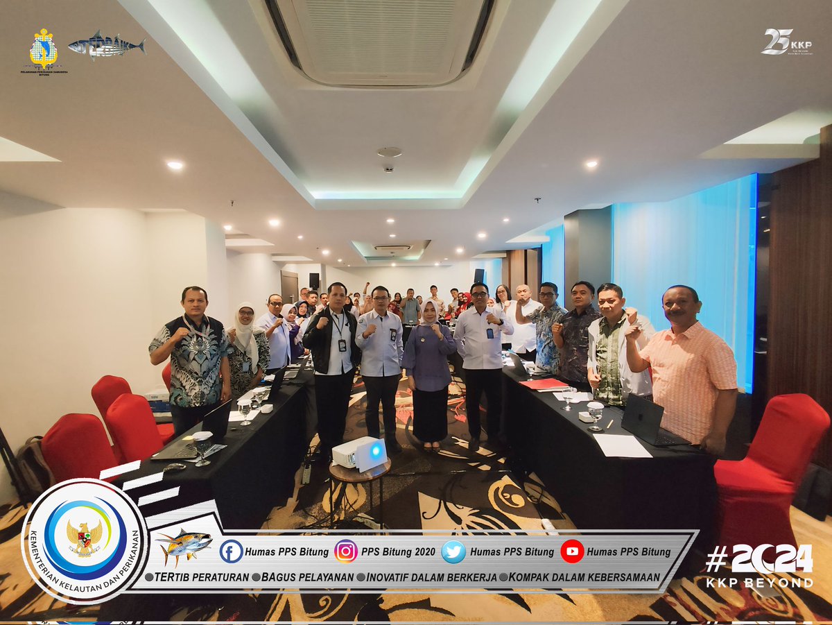 Humas_PpsBitung's tweet photo. Kepala PPS Bitung menghadiri Kegiatan Rapat Koordinasi Dalam rangka penguatan operasional Lembaga Pengelolaan Perikanan diWilayah Pengelolaan Perikanan Negara Republik Indonesia (LPP WPPNRI) 716,dalam mendukung Penangkapan Ikan Terukur. https://t.co/ygilQS7HO7