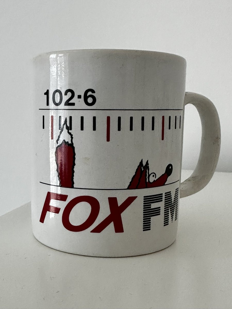RadioMugs's tweet photo. Happy 35th birthday #FoxFM #showusyourmugs - hear the launch @airchecks https://t.co/ZI4E5ukpQF