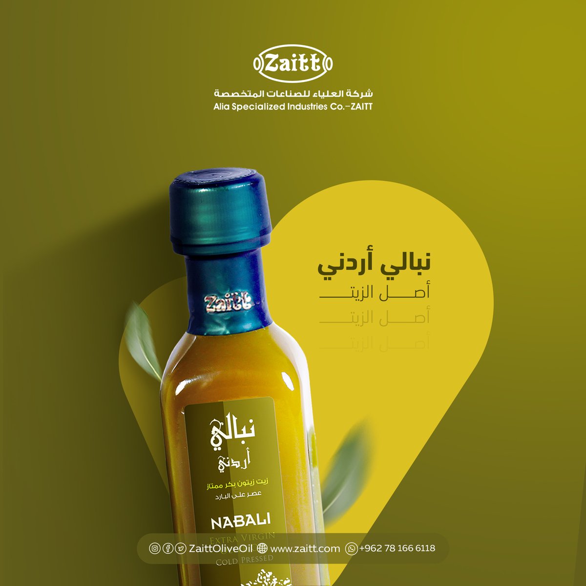 ZaittOliveOil's tweet photo. زيت زيتون "نبالي" - أصل الزيت وجودة بلا حدود! 

استمتعوا بمذاق زيت الزيتون الأصلي مع زيت "نبالي" من العلياء للصناعات المتخصصة. يُعصر زيت نبالي من أجود أنواع الزيتون بعناية فائقة على البارد ليمنحكم تجربة فريدة من نوعها تجمع بين النكهة الغنية والفوائد الصحية المتعددة. https://t.co/C3v9wFNc46