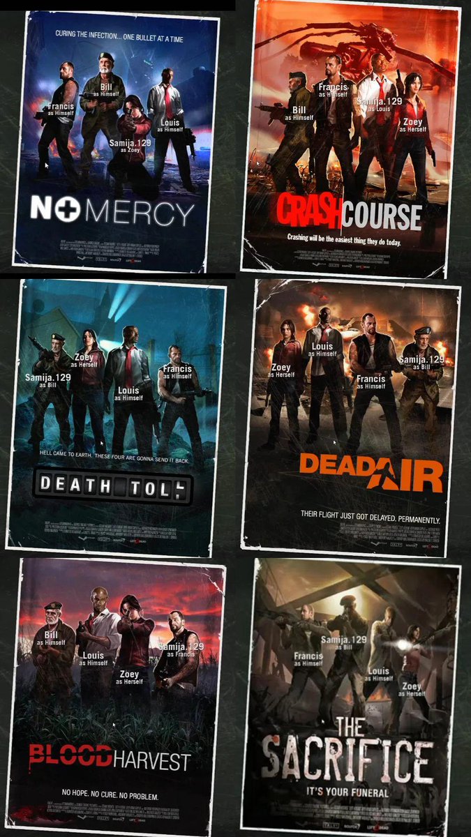Samija129's tweet photo. All Left 4 Dead 1 Campaign (exclude Last Stand) 
https://t.co/QO4HJkBzmr https://t.co/UBRqI8nkW8