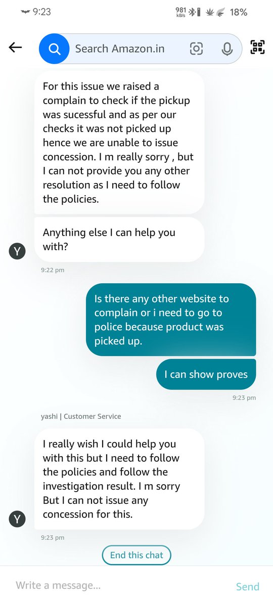 tushaaarTweets's tweet photo. @AmazonHelp I contacted them and they denied any support, i have to go to the police now.
I hate amazon https://t.co/mDQKzm00qK
