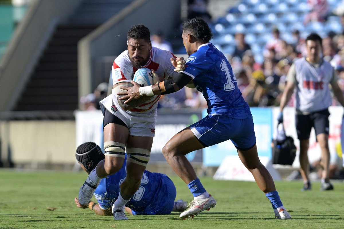 WorldRugby's tweet photo. The story of the half in pictures 📸

#PacificNationsCup | #JPNvSAM https://t.co/SWYVc6WFlp