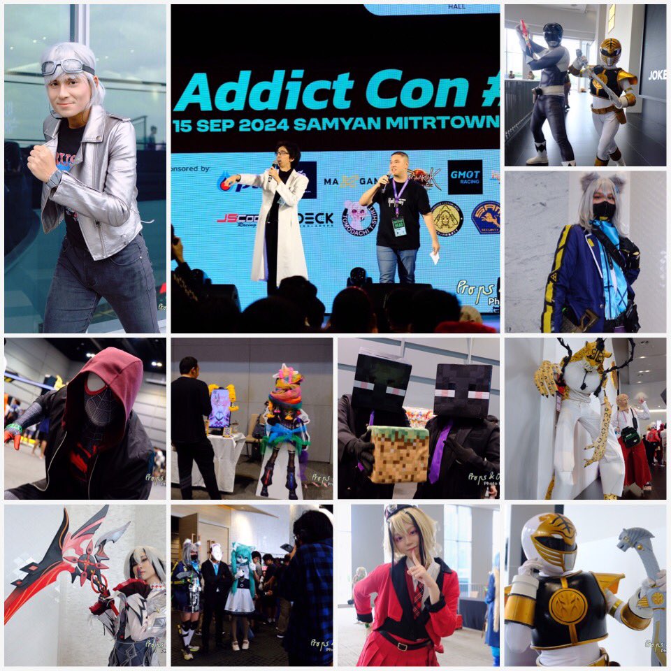 PropsOps's tweet photo. ✨รูปคอสเพลย์และบรรยากาศบางส่วนในงาน Addict Con #3 ครับ
#Cosplay #คอสเพลย์ #PropsOps #AddictCon3 #AddictCon https://t.co/gSpGV8a1s4