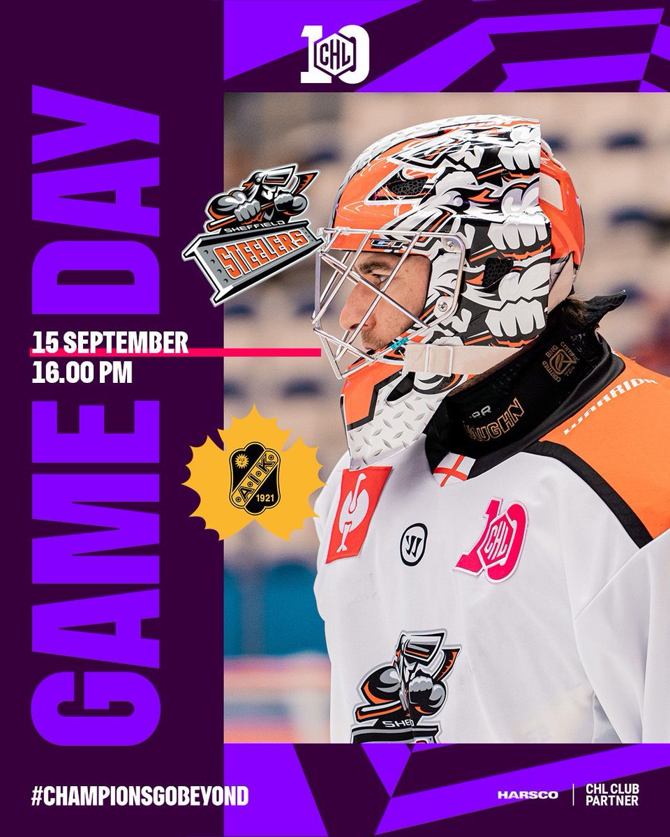 steelershockey's tweet photo. It's CHL gameday 2️⃣ at the Utilita Arena 🍊🏒  

🆚 Skellefteå AIK
📍 Utilita Arena, Sheffield
🏆 Champions Hockey League

🎟️▶️ https://t.co/AmVKnoMfje
#SteelersHockey https://t.co/DQhnq6i2yX