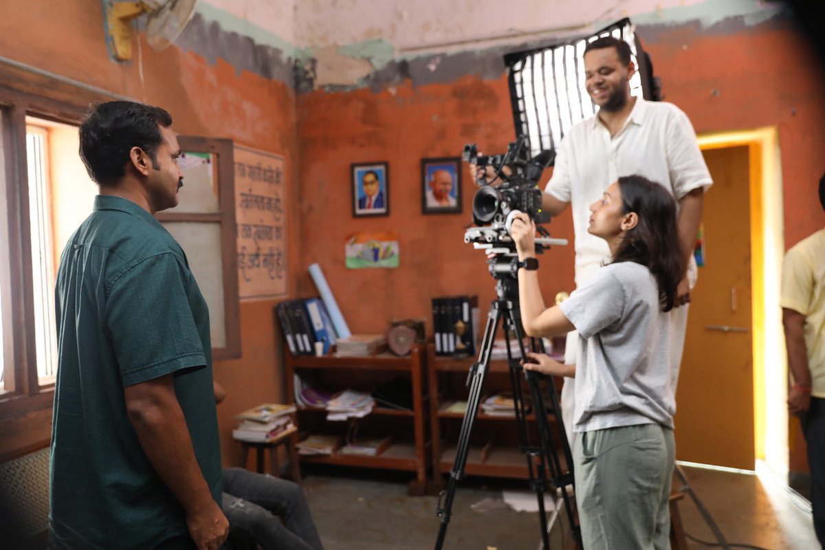 FTIIOfficial's tweet photo. Lights, Camera, Action! ๐ฌ
Our students from the 2023 batch of PG Certificate Course in Television are shooting on their 5-Minute Single Camera Fiction Exercise! ๐น
#TelevisionCourse #FilmMaking #SingleCameraFiction #PGCertificate https://t.co/cbI4Yn4YaL