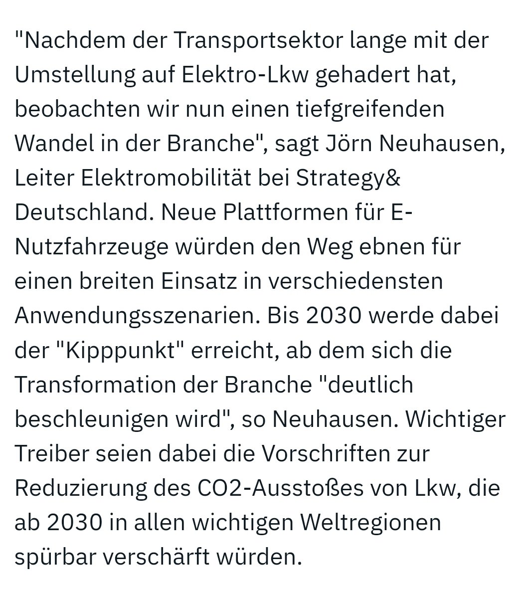 boris_beissner's tweet image. Tiefgreifende Wandel hin zum #Elektro #LKW bis 2030.