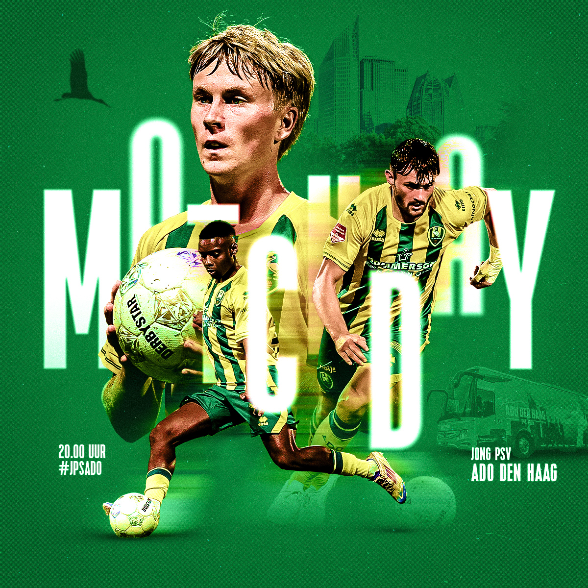 ADODenHaag's tweet image. ⚔️ 𝗠𝗔𝗧𝗖𝗛𝗗𝗔𝗬

Vanavond staat de volgende wedstrijd alweer op het programma! 
#jpsADO #ComeOnTheHague