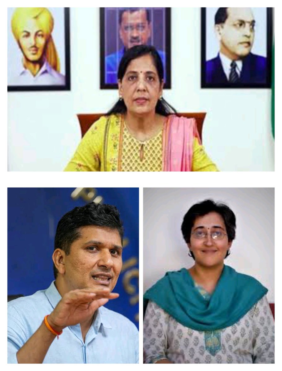 kumarmohit95's tweet photo. Who is going to be  next #Delhi Chief minister.
Sunita Kejriwal
Saurabh Bhardwaj
Atishi Marlena
#Arvind_Kejriwal #ArvindKejriwal #BreakingCard #ThalapathyVijay #MaheshBabu𓃵 #PriyankaMohan https://t.co/Dbf9e7lID3