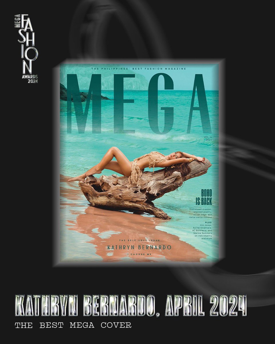 KathCakeCess's tweet photo. @bernardokath @min_bernardo @mega_magazine @PondsPH @Johnvalle20 Congrats Kath &amp; Team Kathryn for Mega 📸!!! 

KATHRYN BERNARDO, April 2024 won
The Best Mega Cover &amp; 
Best Photographer ( @charismalico )

Slay Queen @bernardokath 👑✨✨✨
#KathrynBernardo 
#MakeItMEGA

📸 https://t.co/KMNEVQp8DU https://t.co/39wO35Hnfp