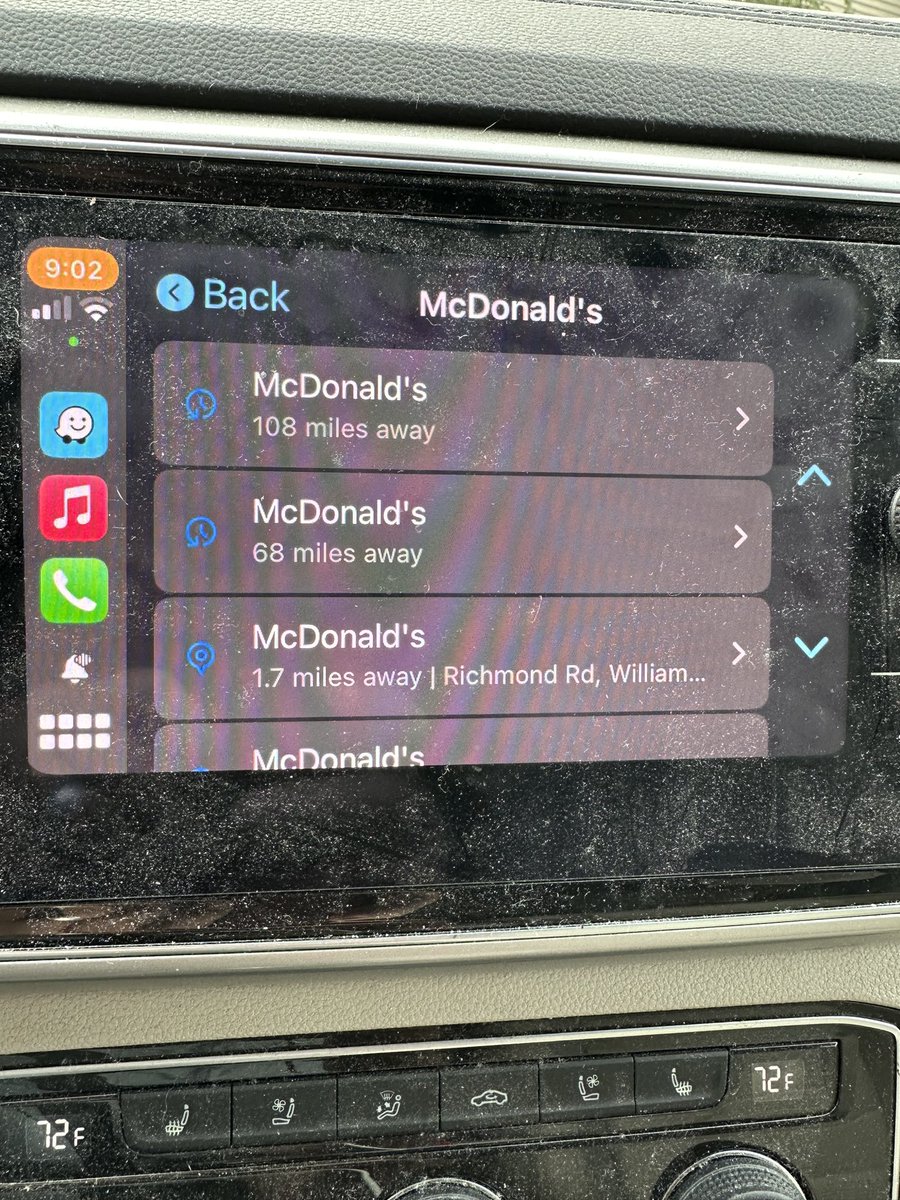 msauper's tweet photo. I asked #Waze how to get to McDonald’s.  Now all I need to do is pick one. https://t.co/XDYz8LqyK3