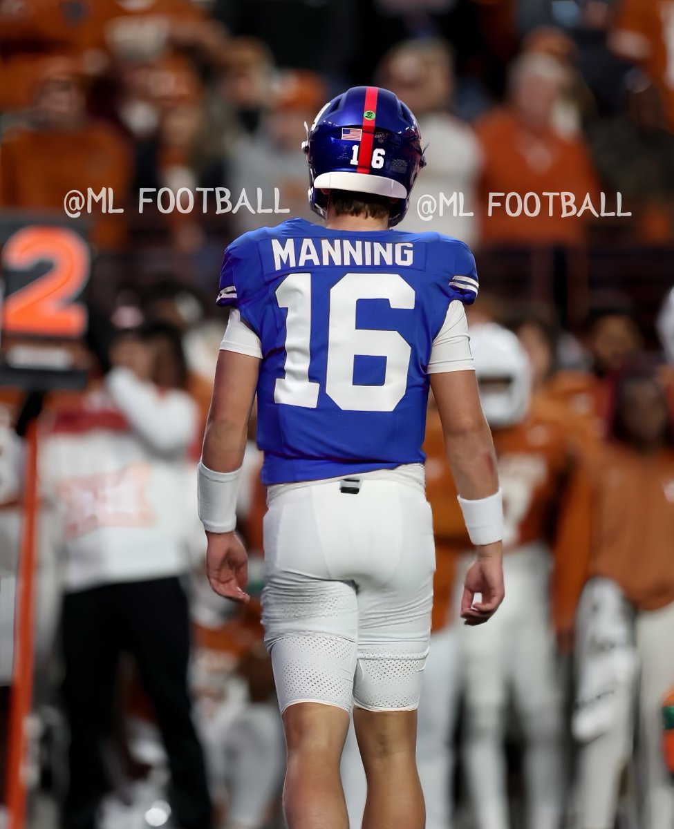 MLFootball's tweet photo. ARCH MANNING AS THE NEXT GREAT QUARTERBACK FOR THE NEW YORK #GIANTS, MAKES ALL THE SENSE IN THE WORLD.

AND IT AESTHETICALLY LOOKS PERFECT… 

👀👀👀

(graphic via: @Dav1dChabot) https://t.co/Gn5lOxjCDx