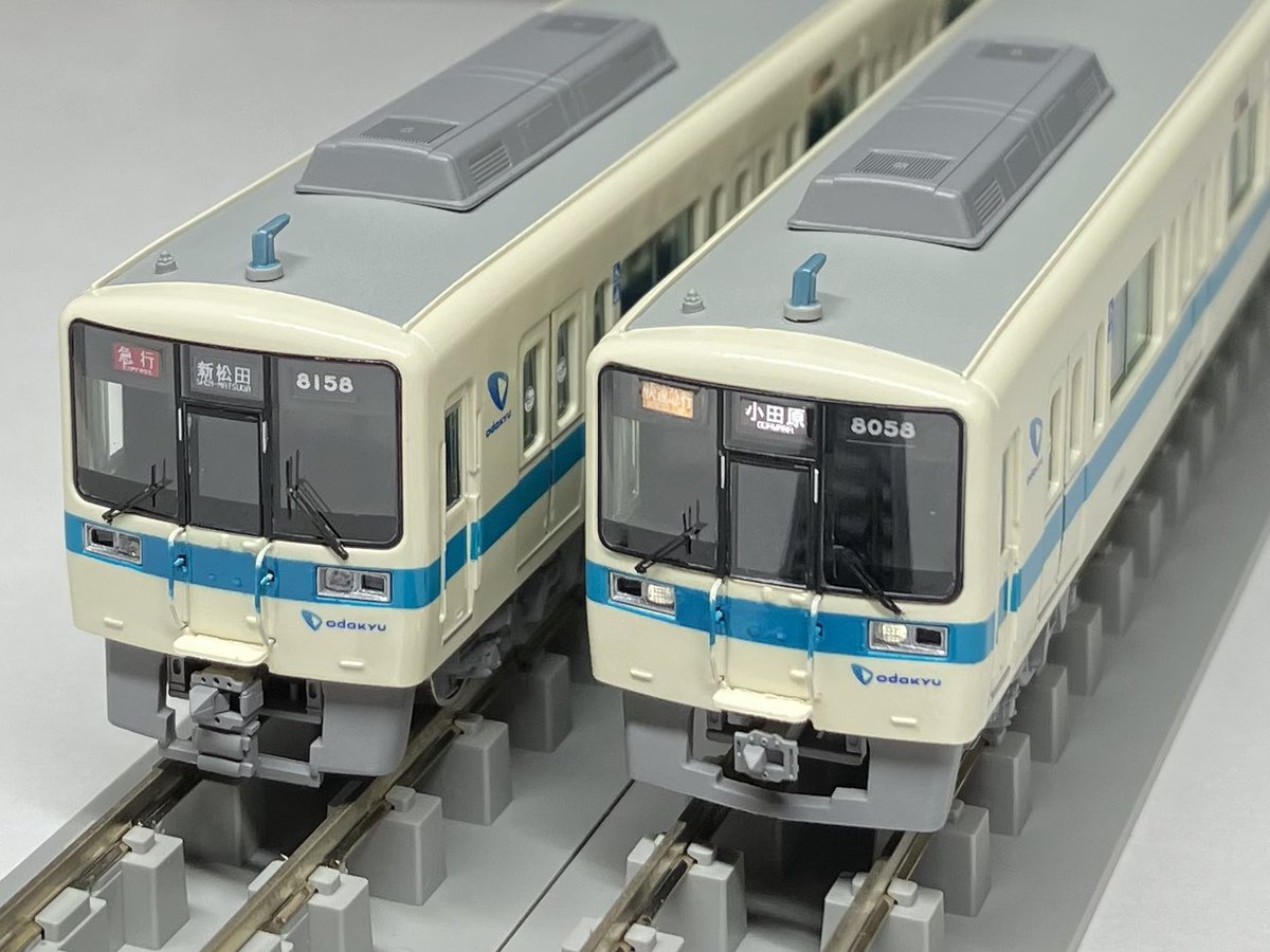 小田急 8000形 完成】 グリーンマックス製小田急8000形を光沢仕上げ