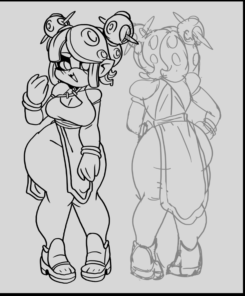 BlindStash's tweet image. Made this Splatoon squid gal inspired by a friend
She owns a sea food restaurant. 🌚🦑🔪