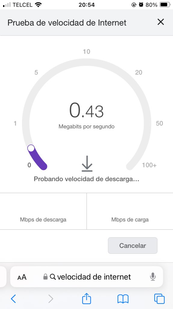 AlfonsoCadena16's tweet photo. Así la velocidad en la Narvarte del internet de @TELMEXSoluciona, urge una solución o ya mejor cancelar. @Profeco @arturoelias. https://t.co/QTCKowHP2g