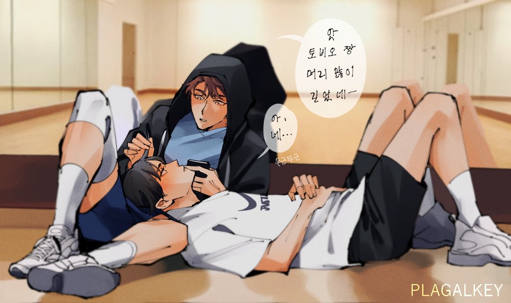 plagalkey's tweet image. your hair has gotten long
(idol AU) #oikage #haikyuu