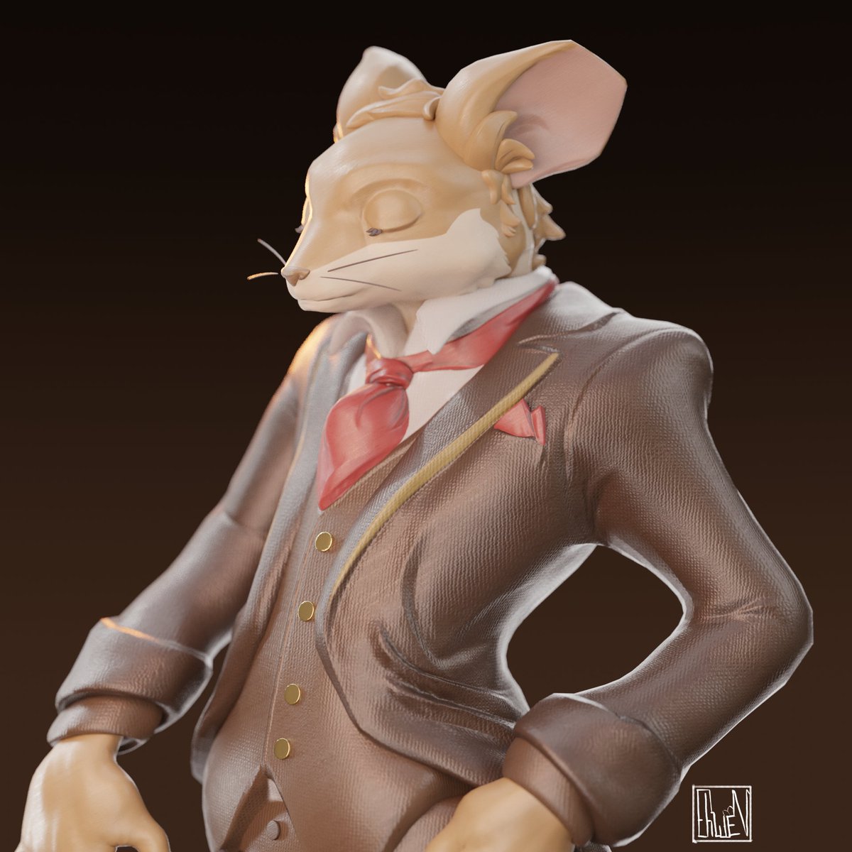 Ehwenn's tweet photo. It was a good practice!  Love your work tomotiso! 🐀 https://t.co/KnJN5MlHMV