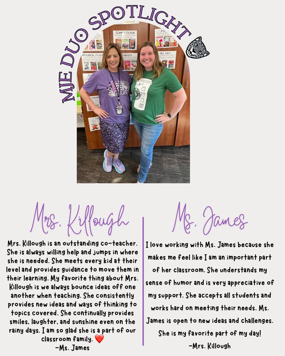 We are honored to #mjeSPOTlight an exceptional duo this week! #mjejags