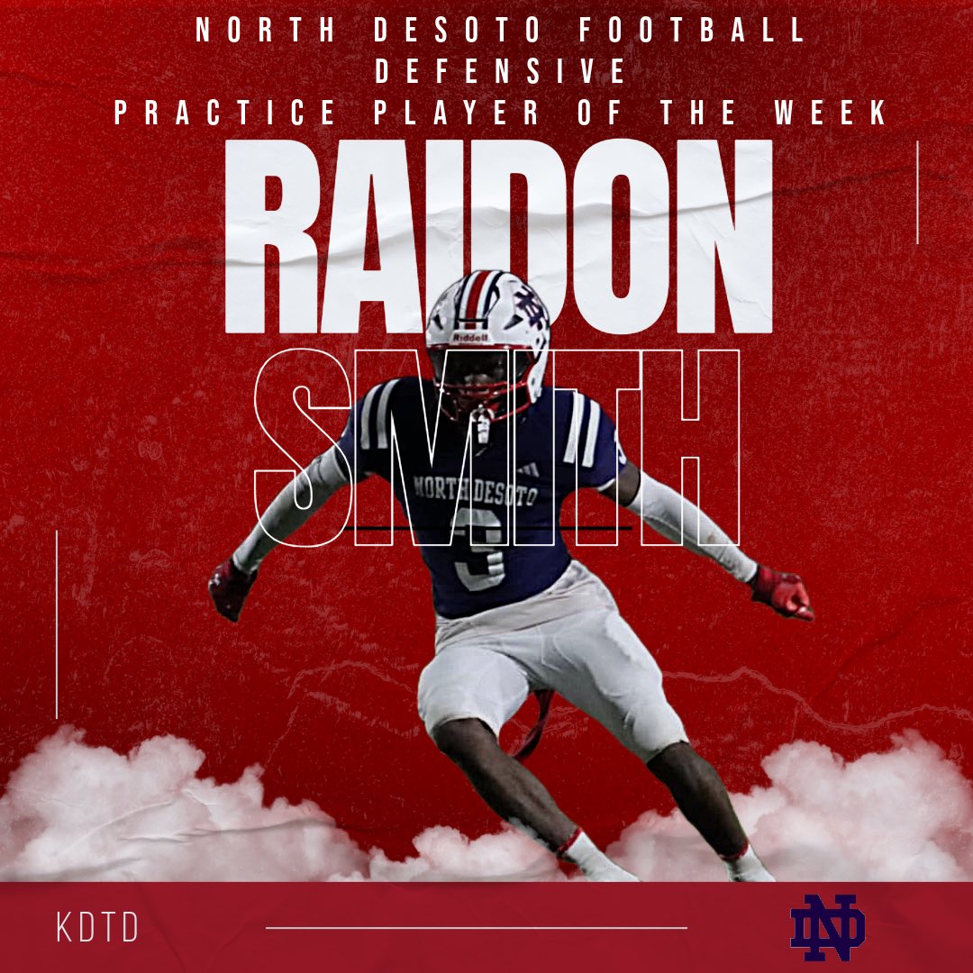 North DeSoto Football (@ndgriffinfb) on Twitter photo Congrats to our practice players of the week! Congrats to our practice players of the week!