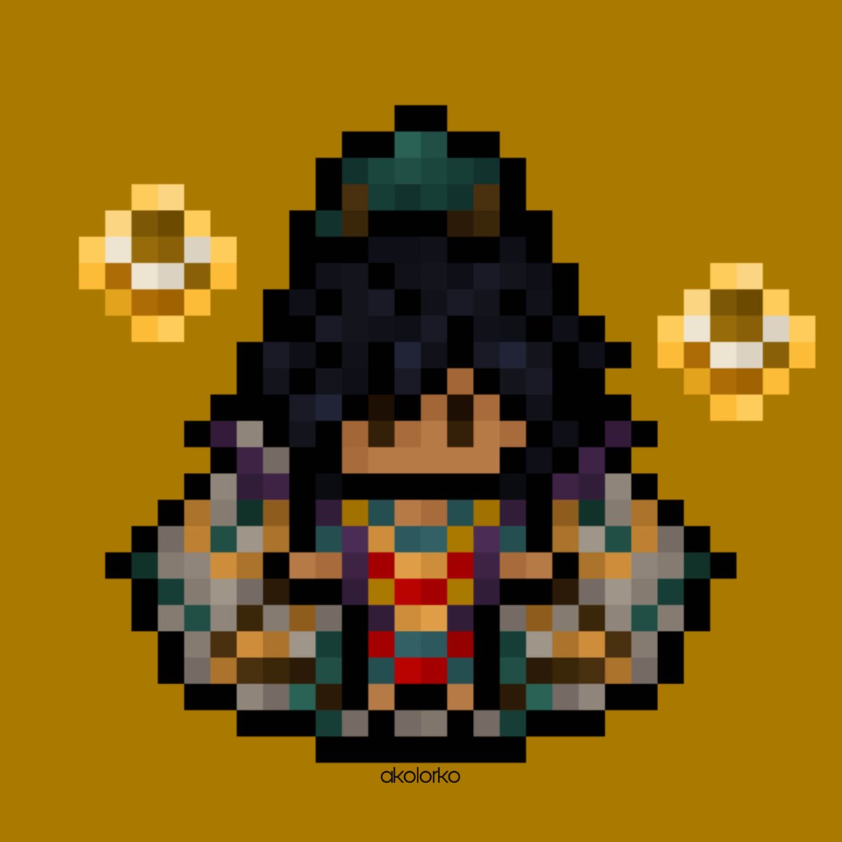 akolorko's tweet photo. “𝒮𝓉𝒾𝒸𝓀 𝓌𝒾𝓉𝒽 𝓂𝑒! 𝐼’𝓁𝓁 𝓀𝑒𝑒𝓅 𝓎𝑜𝓊 𝓌𝒶𝓇𝓂.” 🔥🌞
—
milio sprite from league of legends ♡ | follow on ig @ akolorko
#pixelart #sprite #leagueoflegends #milio https://t.co/jpsIEXIhoR