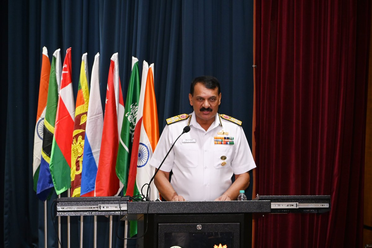 IN_WNC's tweet photo. The 39th Annual Conference of the Marine Medicine Society, themed ‘The Future of Maritime Healthcare: Innovation & Solution,’ was inaugurated by Adm Dinesh K Tripathi, #CNS, at INHS Asvini on 14 Sep. Dignitaries including VAdm Sanjay J Singh, FOCINC #WNC and Surg VAdm Arti Sarin, #DGMS (Navy), attended the opening ceremony of the event.

The conference highlights critical areas in naval medicine, such as submarine, diving, and hyperbaric medicine, fostering collaboration and knowledge exchange among medical professionals. Officers from the Indian Armed Forces Medical Services and over 450 delegates, including participants from friendly foreign navies attending in person and online.

@SpokespersonMoD
@HQ_IDS_India
@indiannavy
@dgafms_mod
@Indiannavymedia
@DefPROMumbai