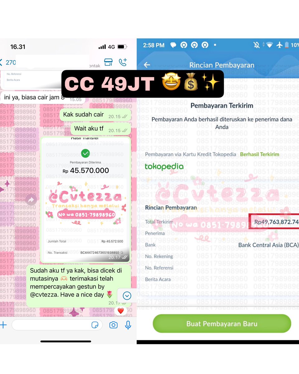 balrier's tweet photo. @jaeyoqng di @cvtezza ready pencairan limit ; 

♡⊹ Spaylater
♡⊹ Kredivo
♡⊹ Gopaylater
♡⊹ Indodana
♡⊹ Dll

🖇 ꒱ Nominal besar kecil bisa instan
🖇 ꒱ Langsung cair after co 💸
🖇 ꒱  Fast tf, Cair hitungan menit 

☎️ https://t.co/uuGF4KhxSp
https://t.co/ZMuzdxrYZk
