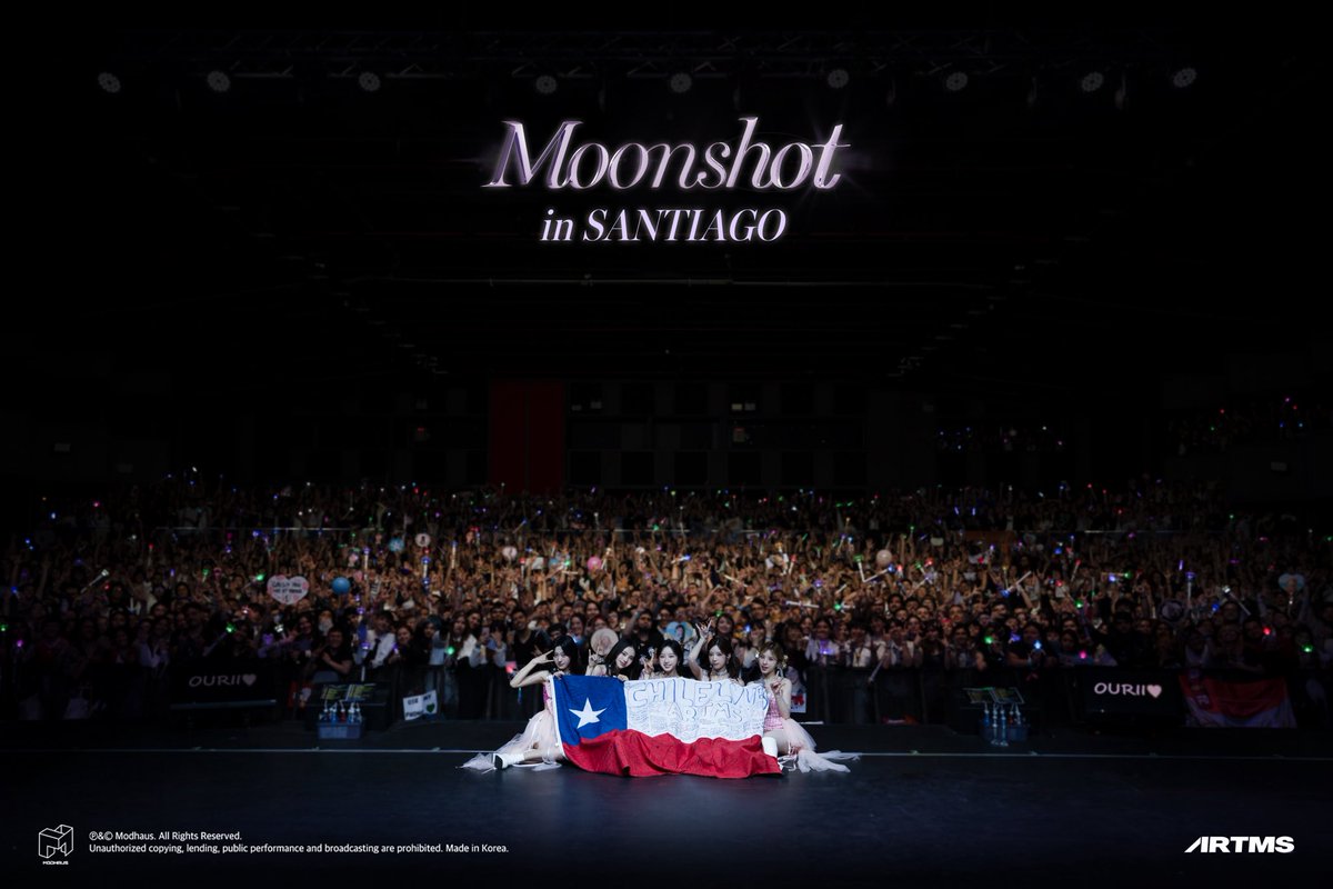 official_artms's tweet photo. ARTMS Moonshot Santiago 오늘을 잊지 못할 거에요!✨
OURII와 함께라 너무나도 특별한 시간이었어요.❣️
우리 다시 만나기로 약속해요!😘

We will never forget this day at ARTMS Moonshot Santiago!✨
It was so special to be with OURII.❣️
We promise to meet again!😘

#ARTMS #OURII #Moonshot
#Dall #Devine_All_Love_Live