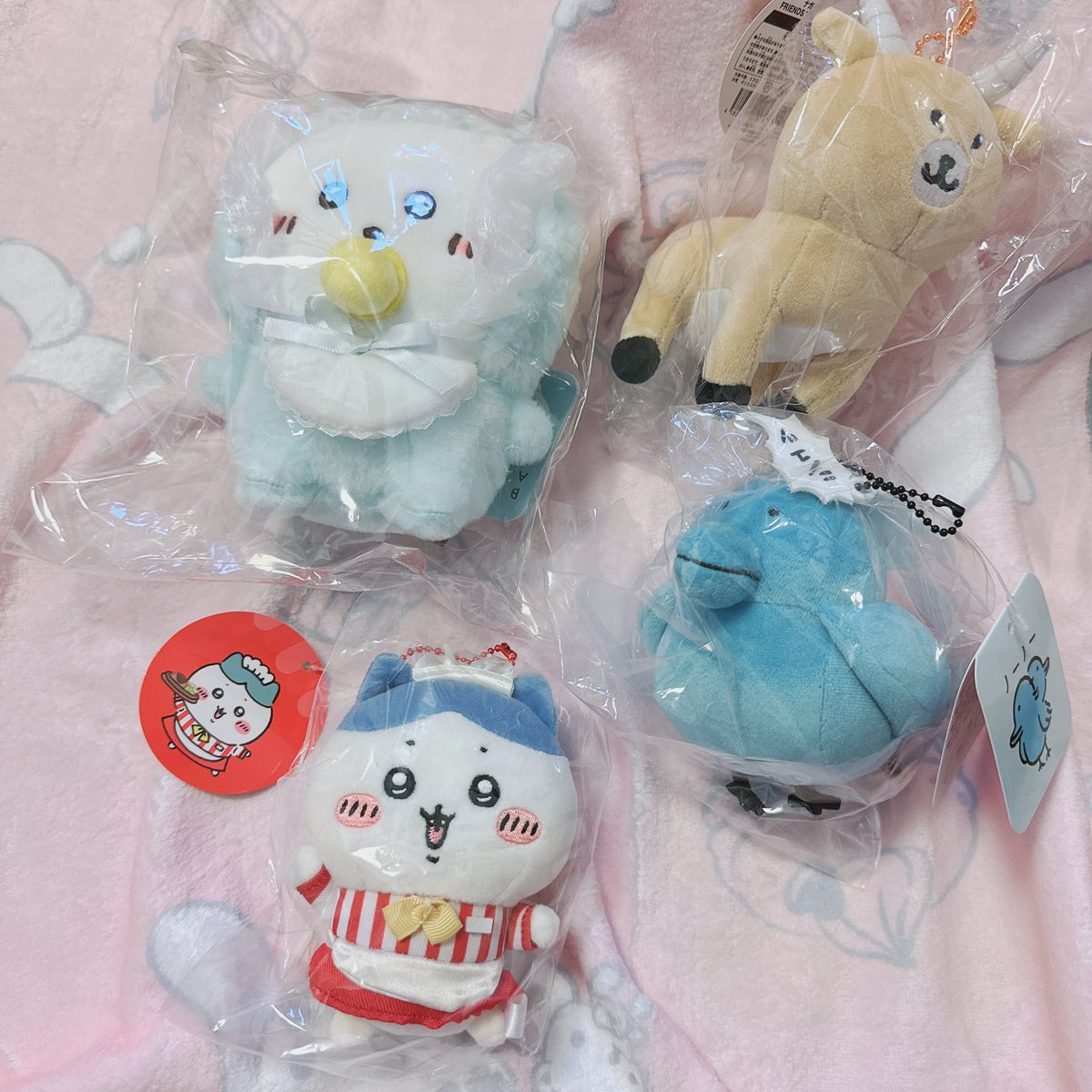 【交換　譲渡　買取】

譲　ナガノキャラクターズ
BABYなナガノのくまのぬいぐるみ
早インパラ
ツイバード
ちいかわレストラン　ハチワレ

求
定価 ＋ 送料
郵送のみ　PayPay / 銀行振込

全てタグ付きの新品・未使用品です！
コレクションが増え過ぎたのでどなたかお迎えしてください…！