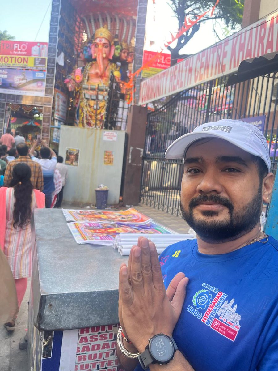 GirirajHarsola's tweet image. 14k Morning Darshan run to Khairatabad Ganesh ji 🙏

#running 
#RunForFun 
#RunnersOfTwitter