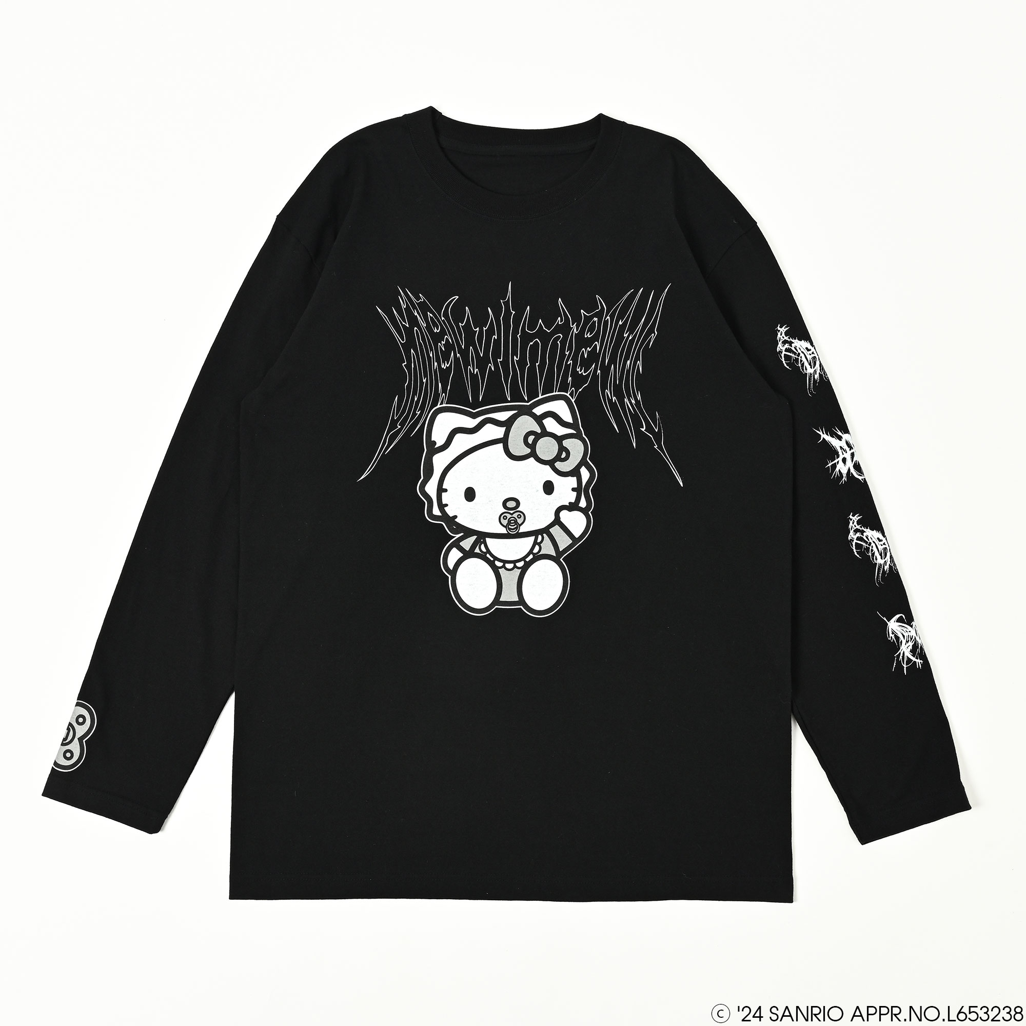 【QOOZA】HELLO KITTYコラボパーカー QOOZA × HELLO KITTY / KITTYコラボパーカー〔WHT〕（Q0069