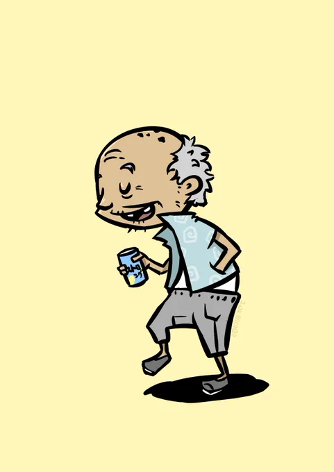 9/15ほぼ毎朝出勤中に見かけるおじいさんいつも楽しそうなの#老人の日 #素敵な人々 