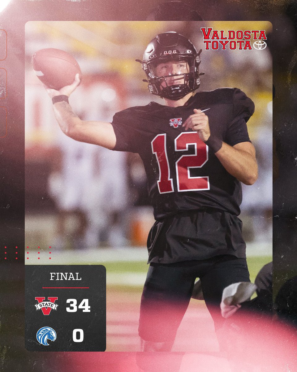 VState_Blazers's tweet photo. 🔥BLAZERS BLANK THE BRONCOS🔥

Valdosta State shows Fayetteville State no mercy in the 34-0 shutout! #GoBlazers🔥 https://t.co/FGd1nwEaMm