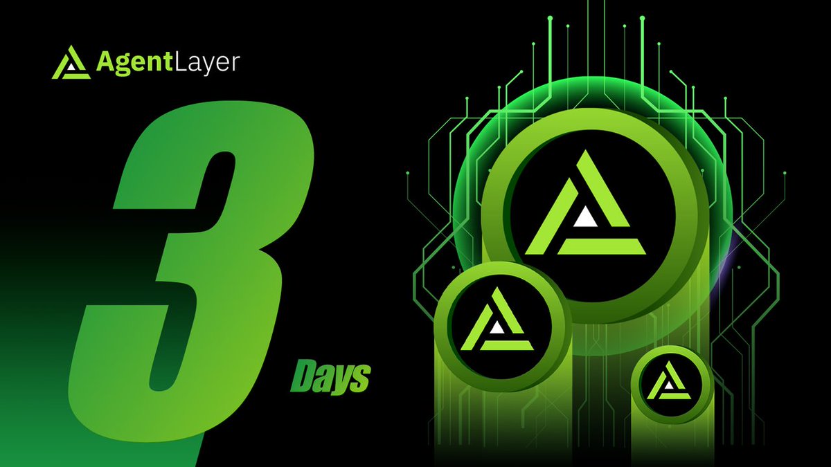 Agent_Layer's tweet image. 🚀 The Countdown Begins!

Only 3 days until AgentLayer is officially listed! 

Get ready to trade $AGENT and join the next evolution of decentralized AI. Don&apos;t miss out!
#AgentLayer $AGENT #Blockchain #Web3 #AI
