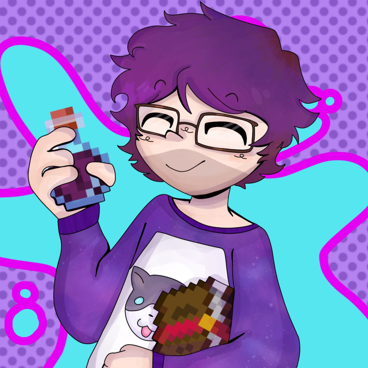 alaymation's tweet photo. I forgot this account existed and this art is 4 months old but here is denis, Alex, corl, and sketch from palscraft! I couldn’t add subs cuz of the limit but that one wasn’t very good anyway. @DenisDailyYT @Crafted @Sk3tchYT https://t.co/yFDeBE07F9