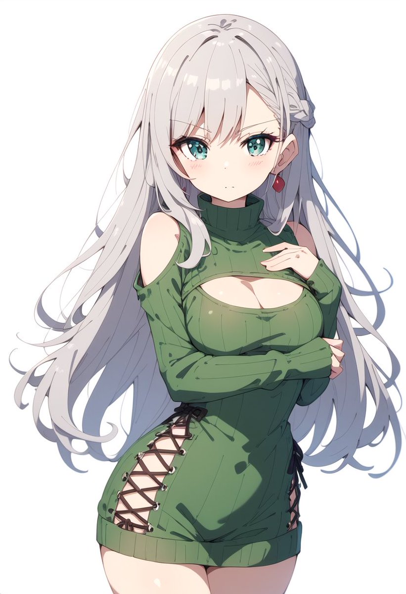 490rin490's tweet photo. GM☀✨
Do you like knit dress?︎💕︎︎

凛｢お久しぶりです🤍｣
#shiguregirls_portrait https://t.co/WY3NXDCtam